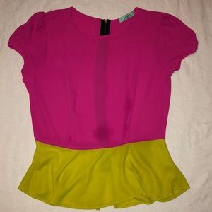 Karlie peplum top